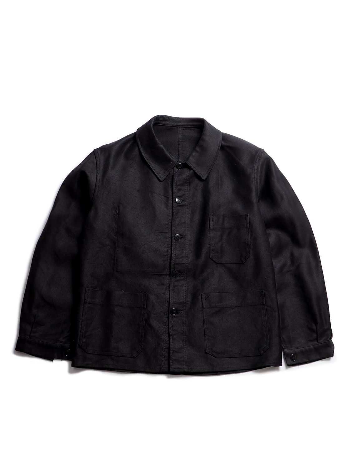 50’s Black Moleskin French Work Jacket 상품이미지1