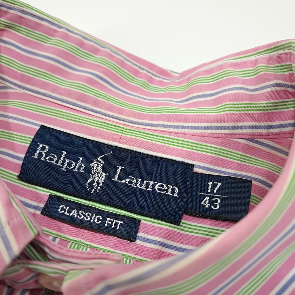 CL809 M 폴로 00s 멀티스트라이프 버튼다운 핑크 셔츠 남방 상품이미지3