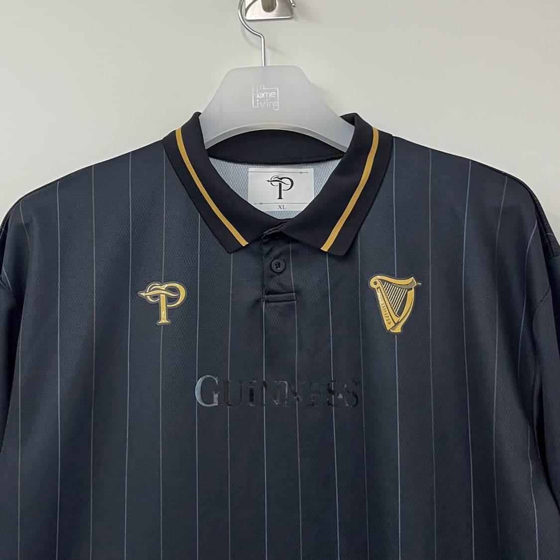 (새상품) 오버더피치 x 기네스 콜라보 블랙 긴팔 져지 상품이미지4