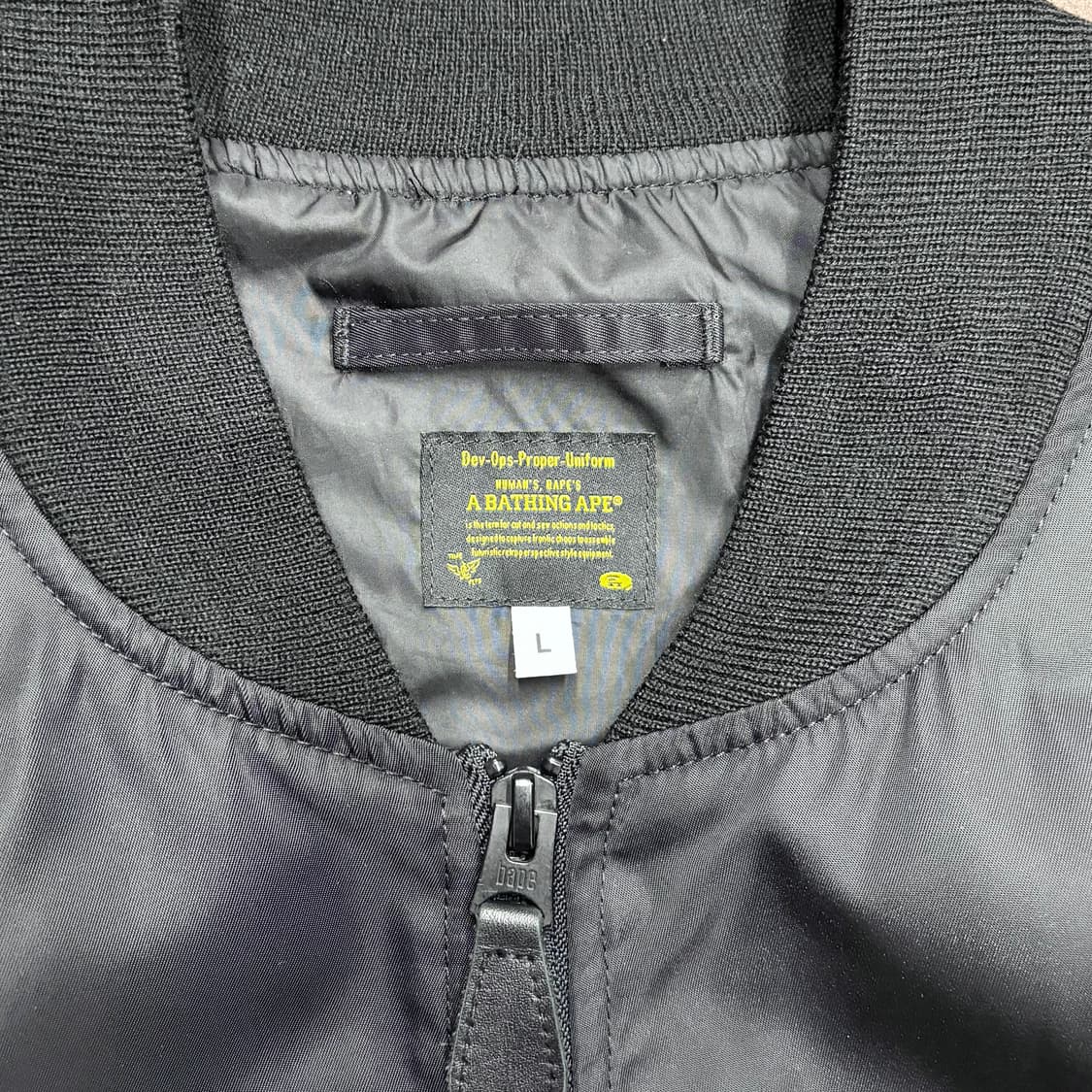 (L) 베이프 MA-1 나일론 항공 점퍼 자켓 상품이미지6