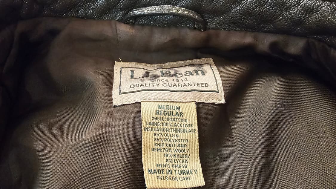 엘엘빈 고트스킨 A-2 레더 자켓(100~105추천) 상품이미지8