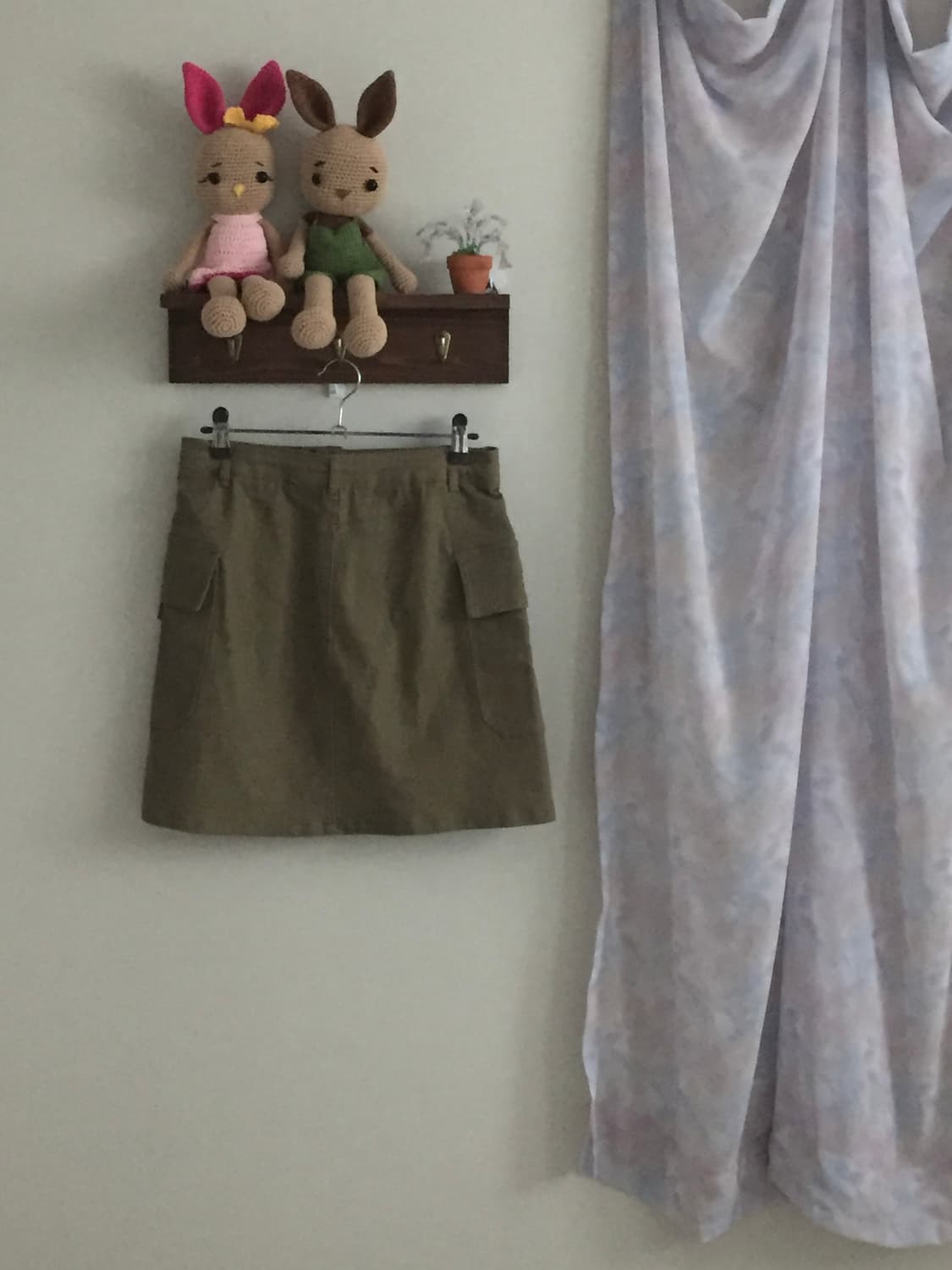 카키 카고 스커트 상품이미지2