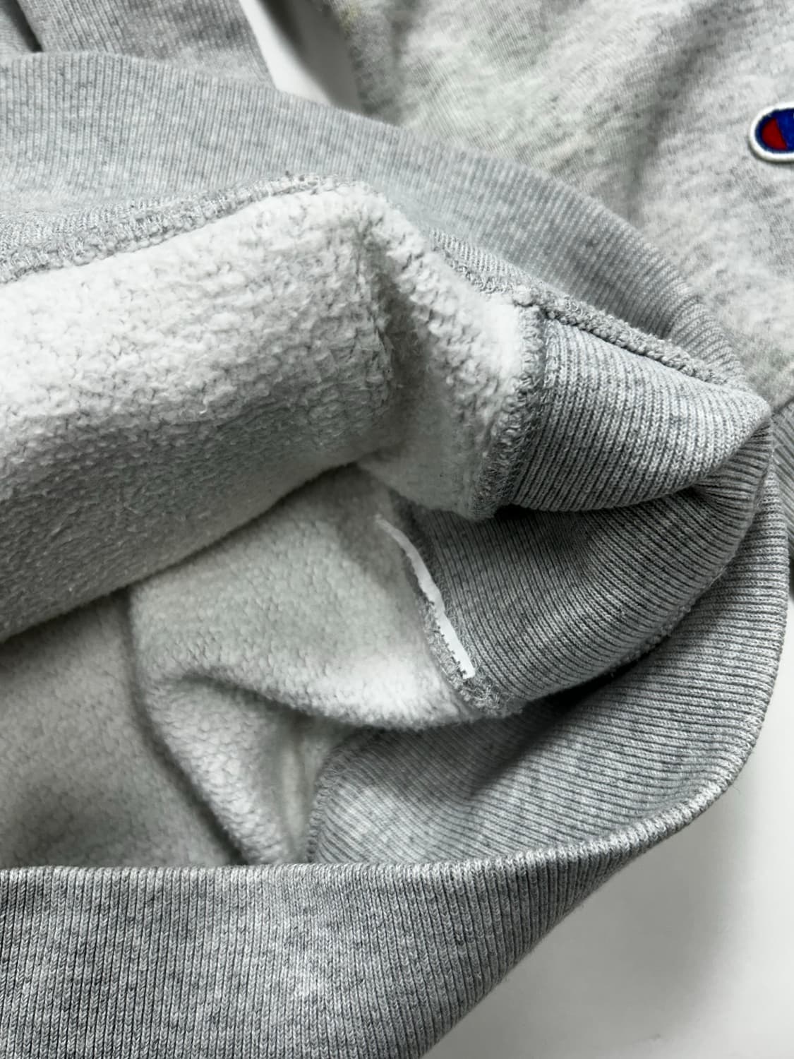 챔피온 라이트 그레이 빅로고 후드티 L 상품이미지8