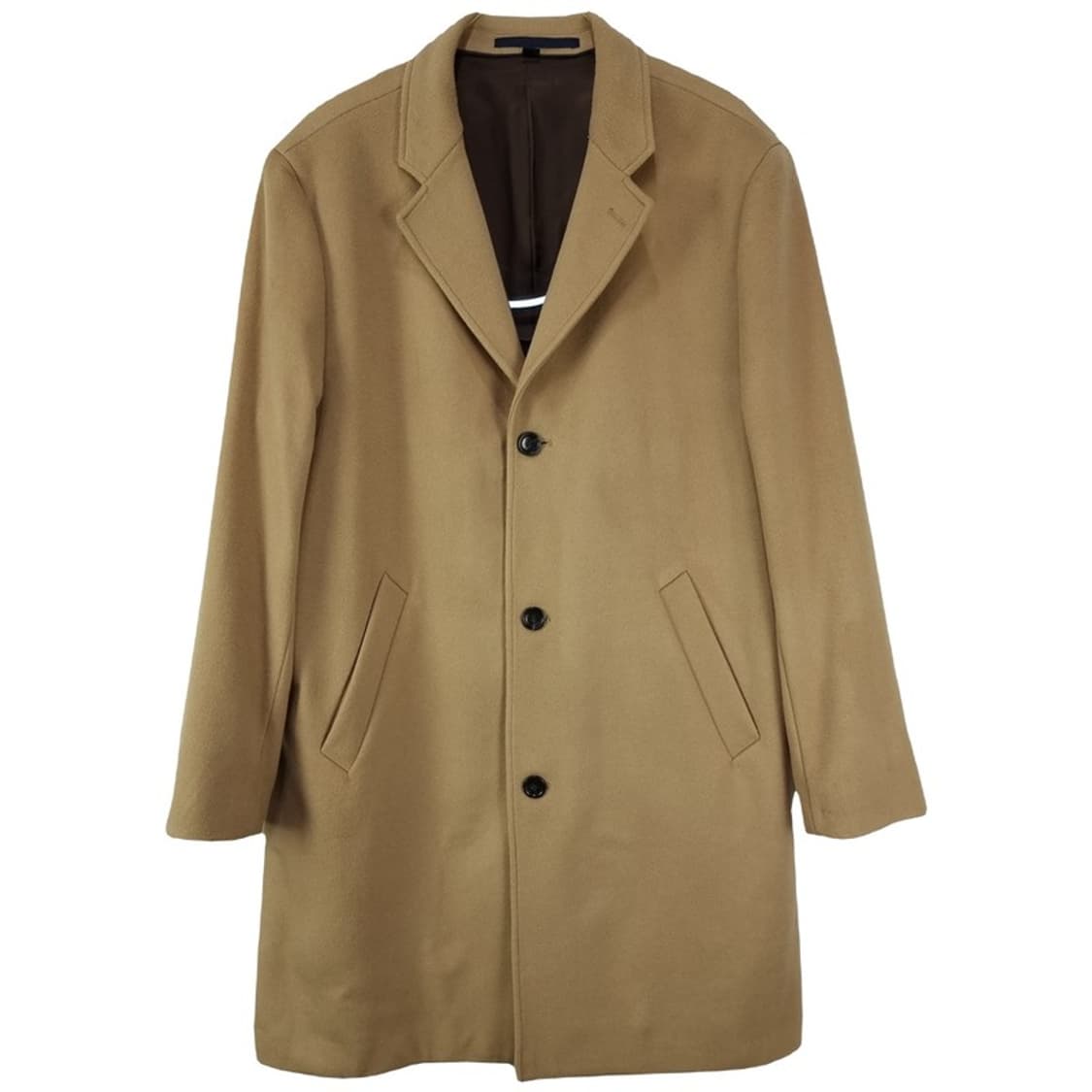 [제이크루] 캐시미어 블랜디드 싱글 롱 코트 베이지 M18378 상품이미지2