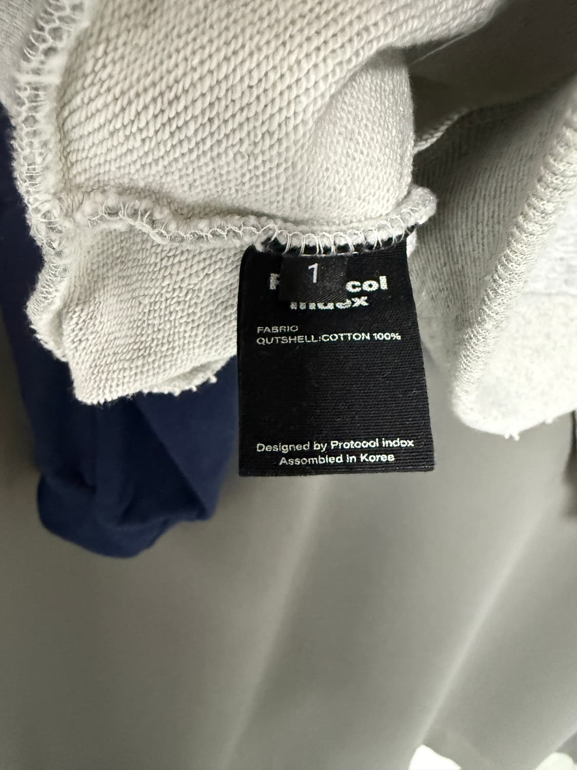 프로토콜 인덱스 후드 멜란지 그레이 상품이미지3