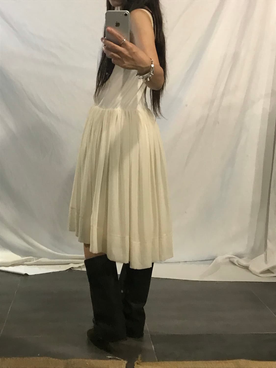chiffon sleeveless dress 상품이미지2
