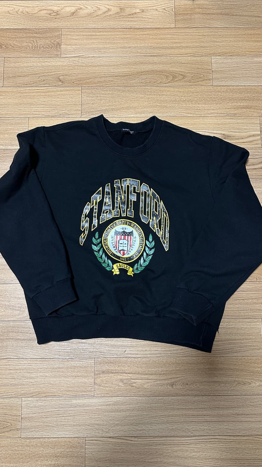 검정 빈티지 맨투맨 S 상품이미지1