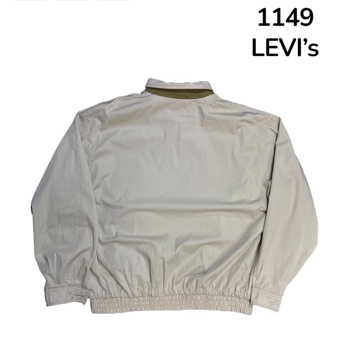  90s 리바이스 양면 카키 베이지 리버시블 블루종 자켓 잠바  상품이미지6