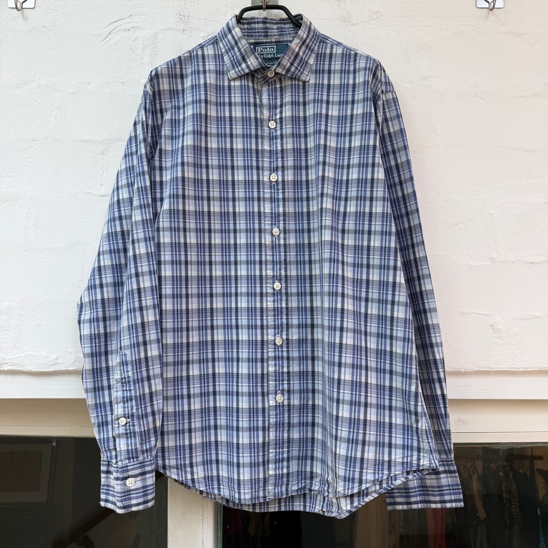 Polo Ralph Lauren 폴로랄프로렌 커스텀 핏 체크셔츠 M 상품이미지1