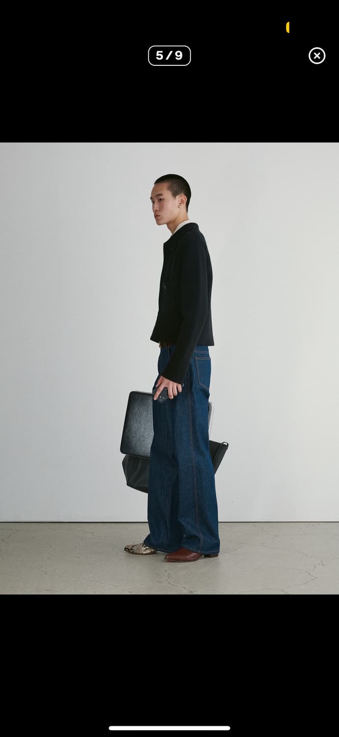 렉토 애즈라 컴팩트 니트 집업 점퍼 블랙 상품이미지4