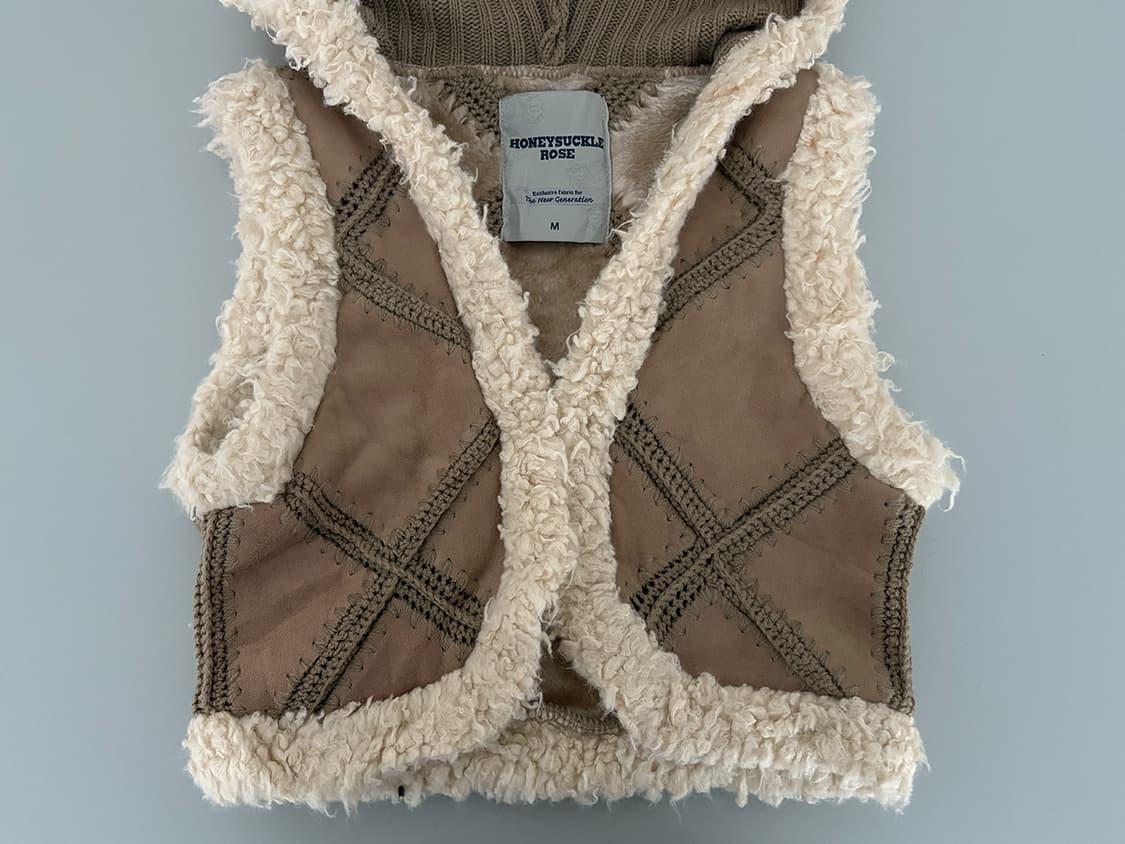 hooded shearling vest 상품이미지6