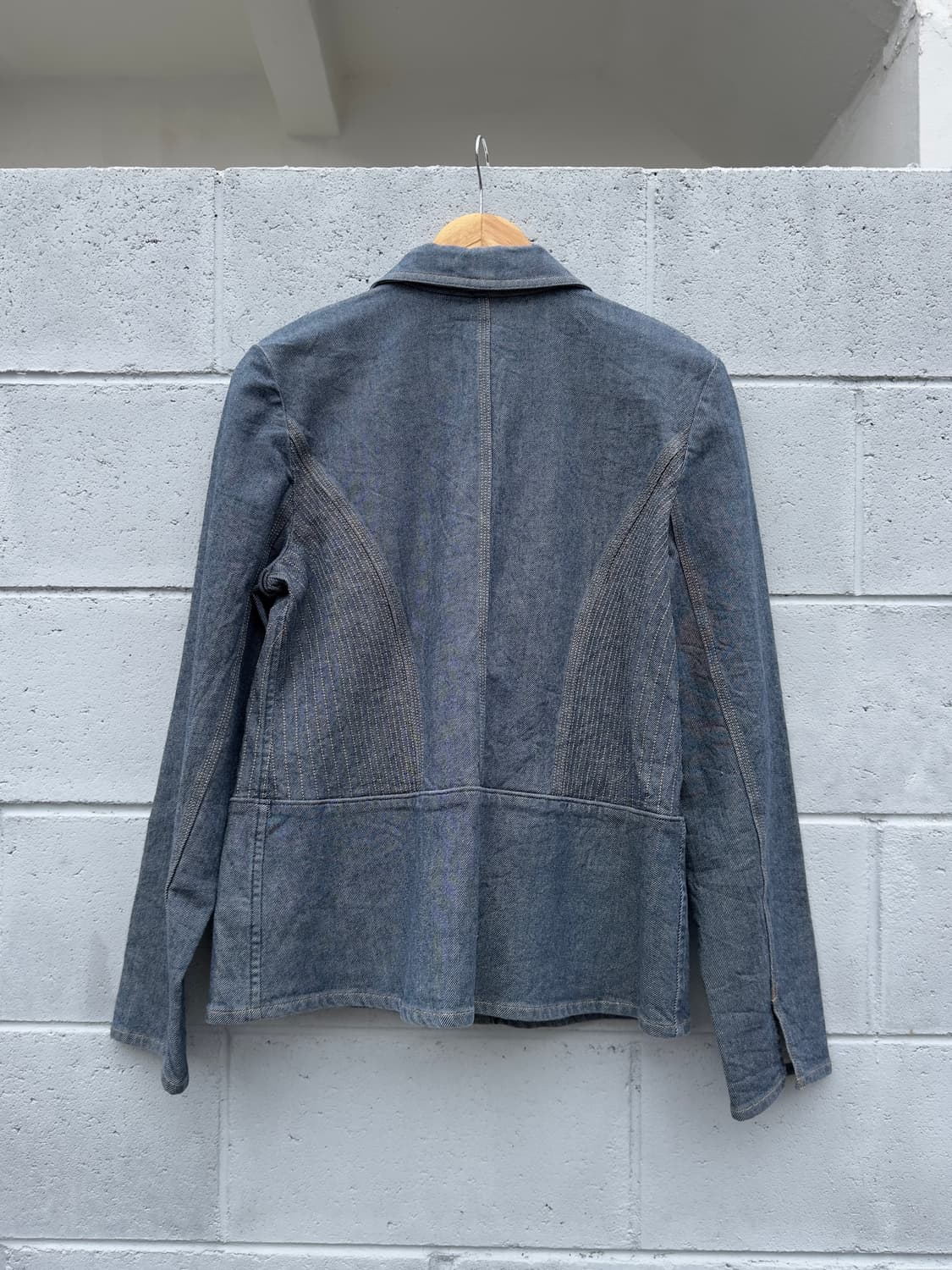 데님 라인 스티치 자켓 상품이미지4