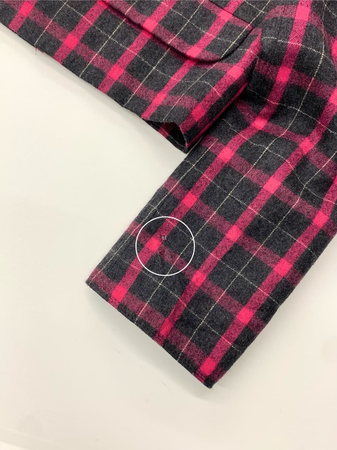 Dior 디올 90‘s 핑크 체크 패턴 울 크롭자켓 상품이미지8