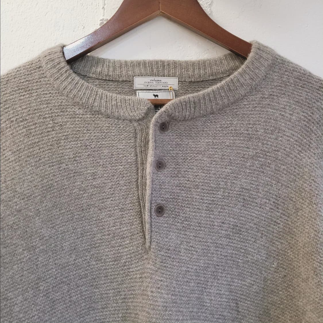 저널스탠다드 해밀턴램스울 그레이 니트 상품이미지2