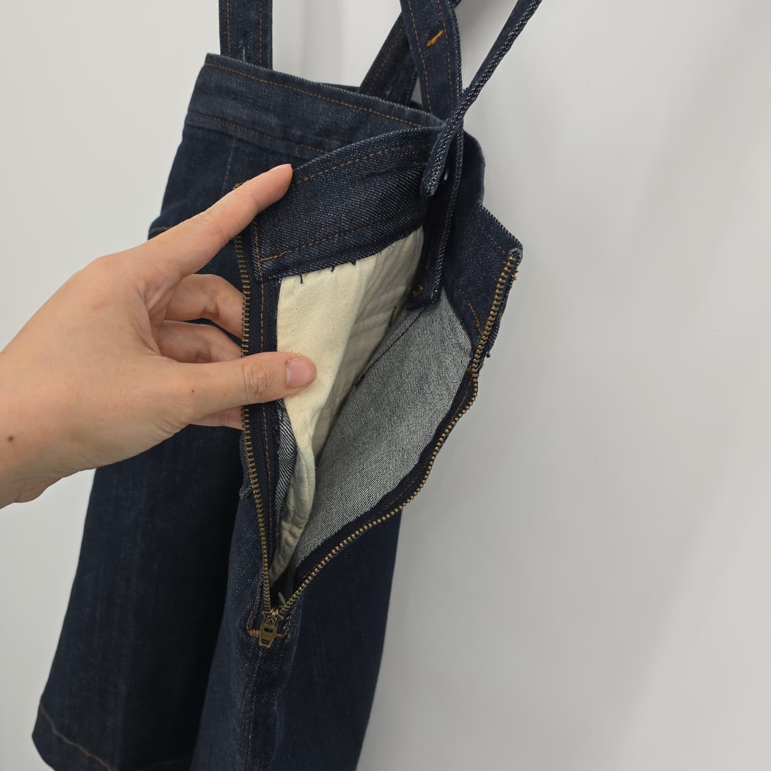 IENA SLOBE 데님 멜빵 스커트 상품이미지4