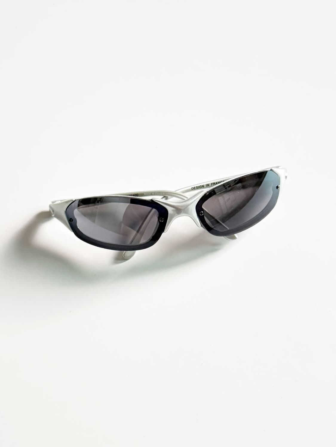 90s LEON 실버 랩어라운드 무테 스퀘어 빈티지 선글라스 상품이미지1