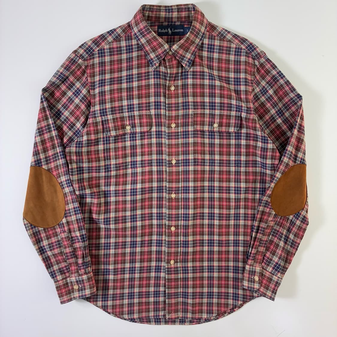 Polo  폴로 랄프로렌 엘보패치 포켓 체크셔츠 상품이미지1