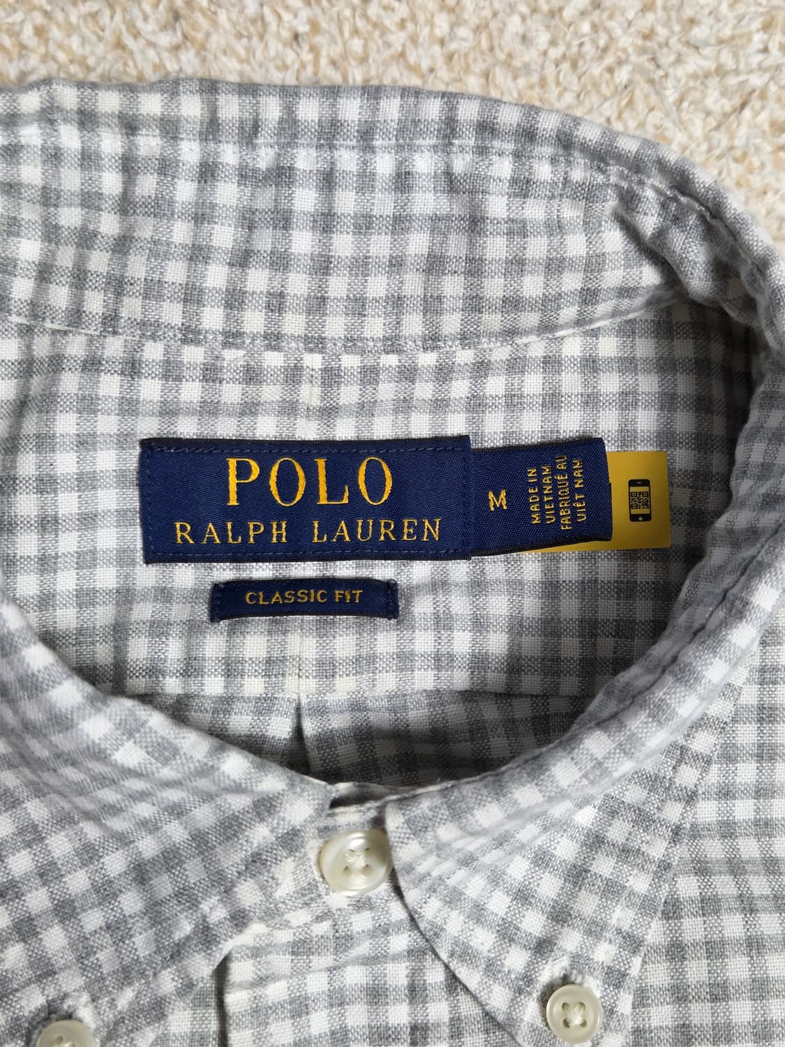 [폴로 랄프로렌] 클래식 핏 깅엄 체크 코튼 반팔 셔츠 | S00067 상품이미지3