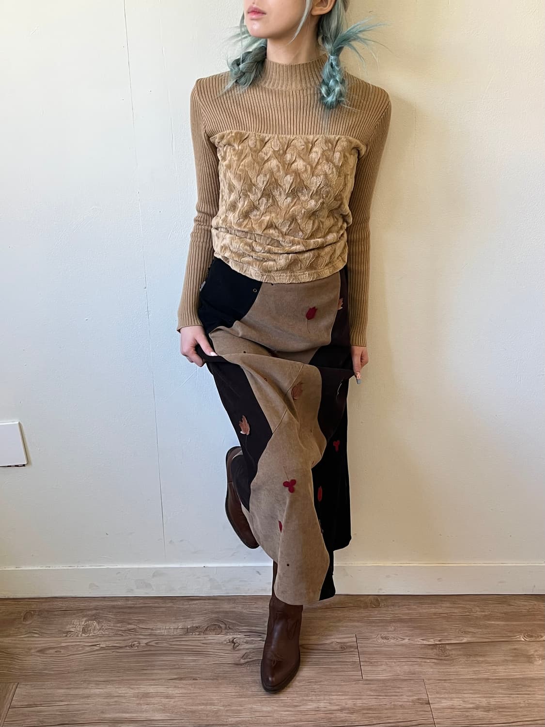 YONGI 패치 스커트 상품이미지5