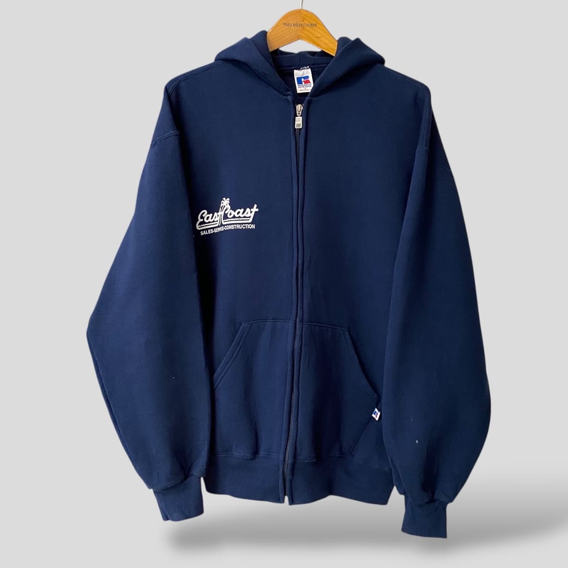 (L)빈티지 러셀 스웨트 후드집업 상품이미지1