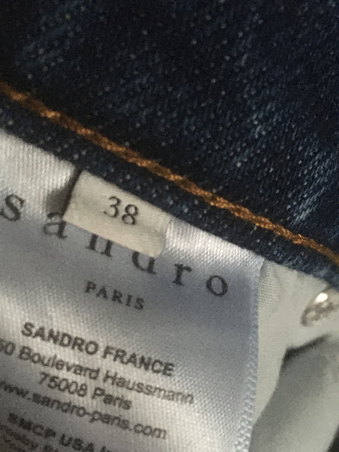 산드로 데님 팬츠 38사이즈 상품이미지7