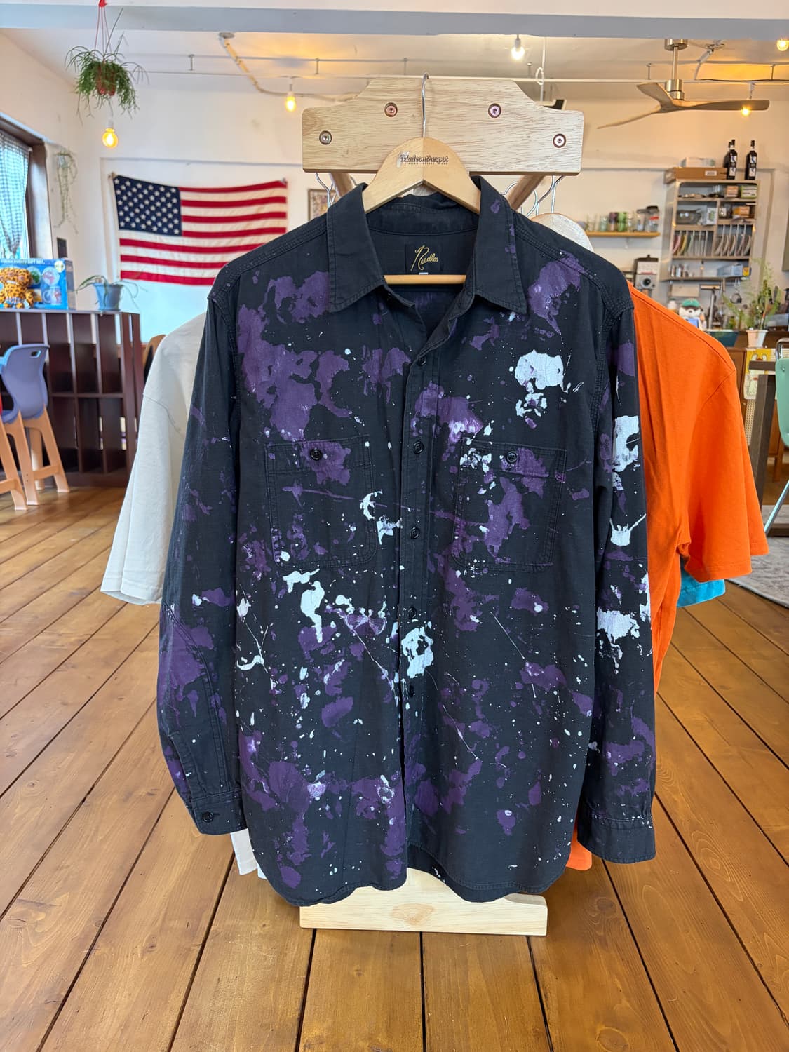 니들스 페인트 워크셔츠 / L 상품이미지1