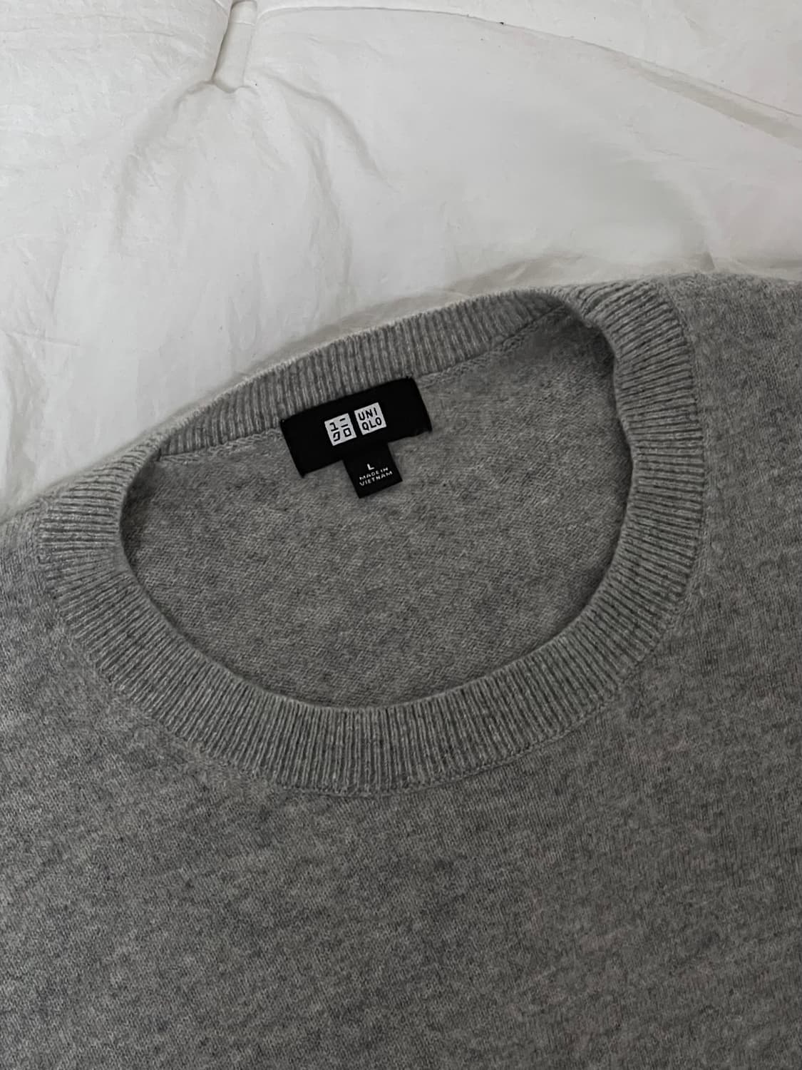 유니클로 캐시미어 크루넥 스웨터 L 상품이미지1