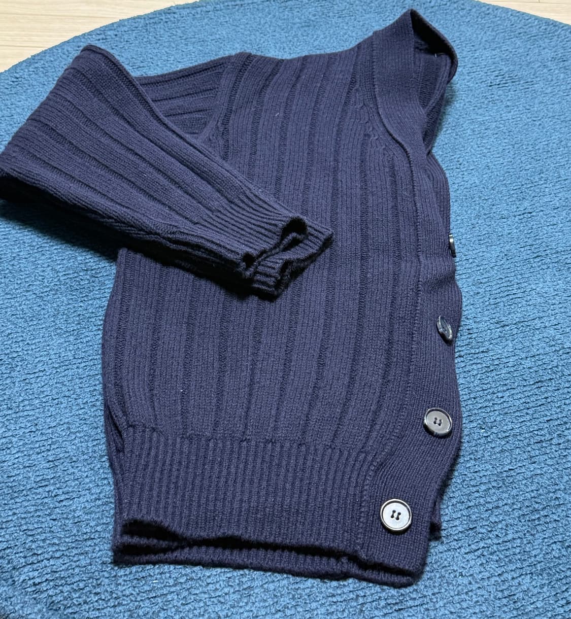 [48] 모마디자인 크롭가디건 네이비 상품이미지3