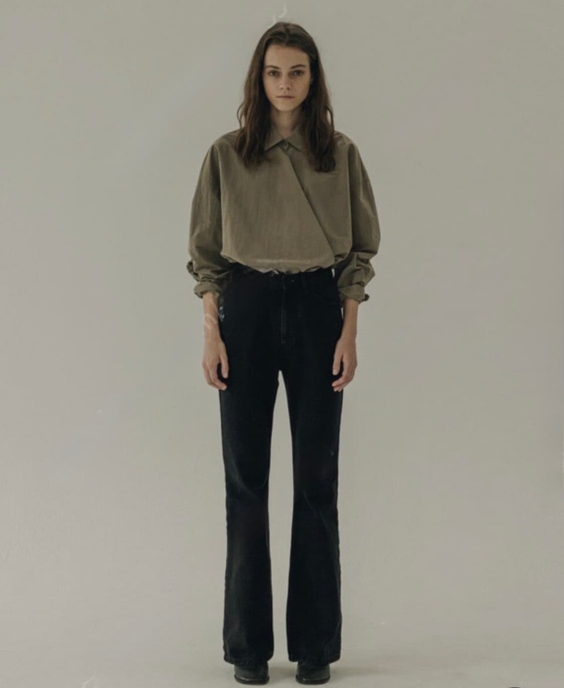 moia 모이아 부컷 데님 블랙 상품이미지1