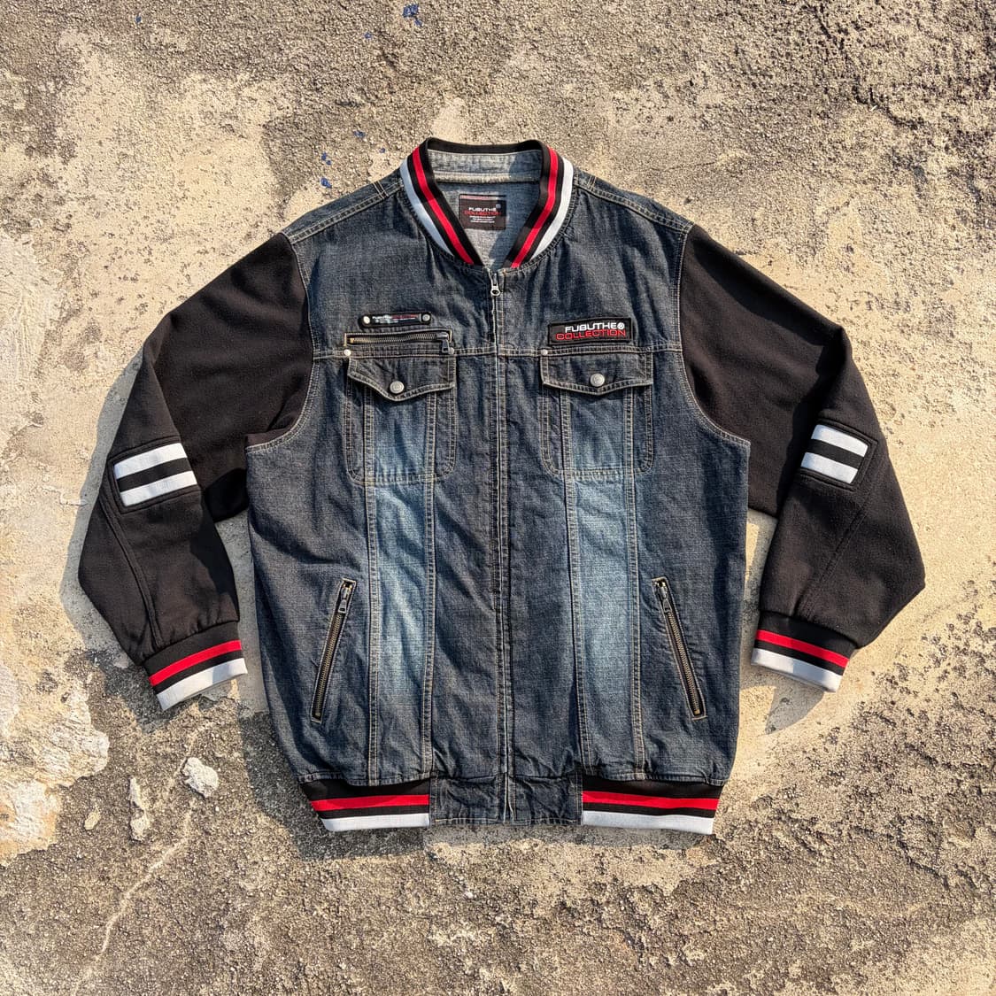 00s FUBU 후부 빈티지 올드스쿨 데님자켓 XL 상품이미지1