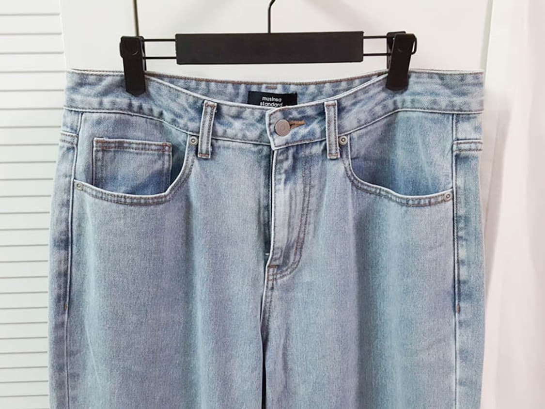 무신사스탠다드 남성 레귤러 핏 청바지 라이트 인디고 상품이미지2