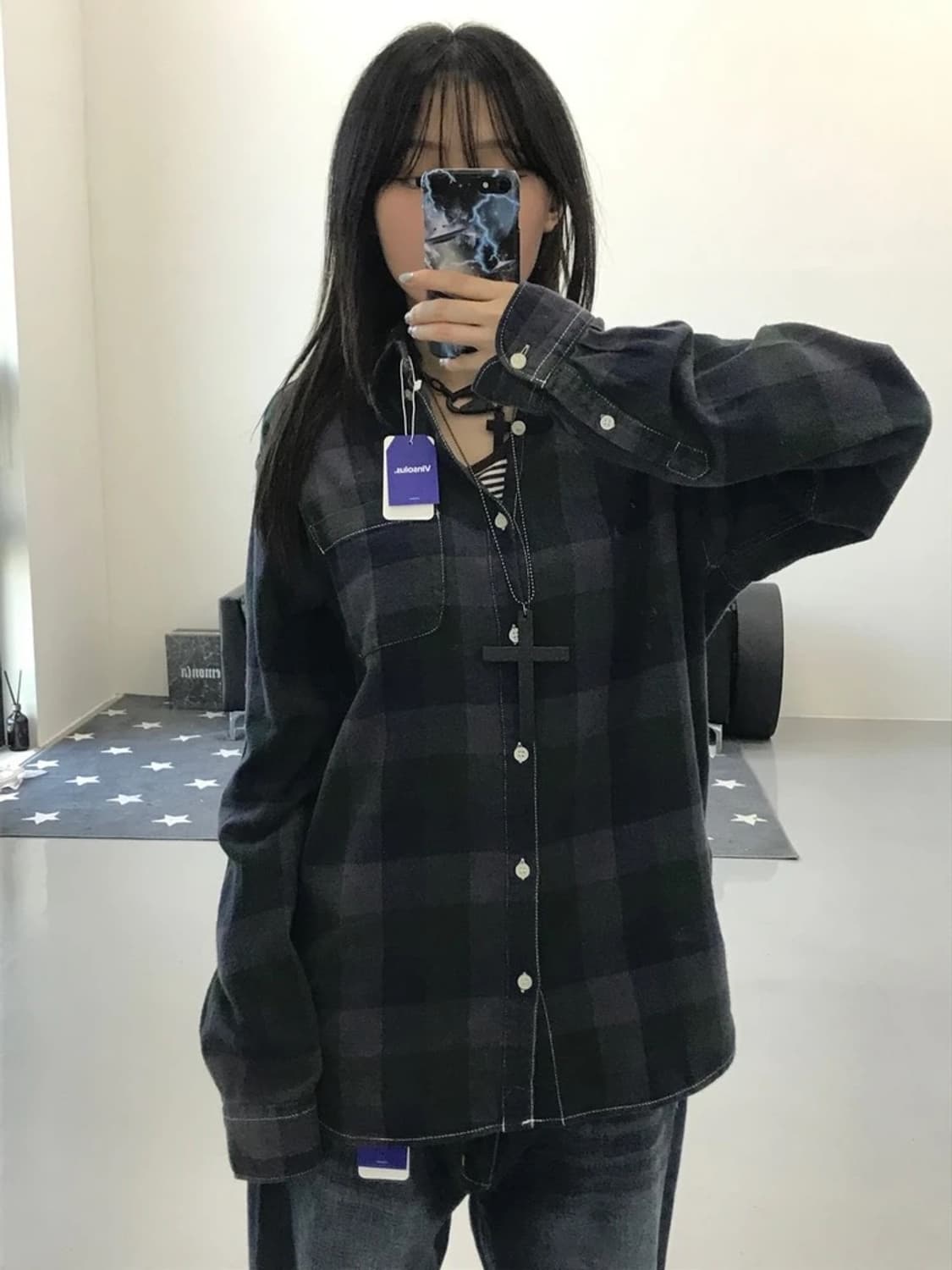 세븐데이즈 선데이 체크셔츠 상품이미지1