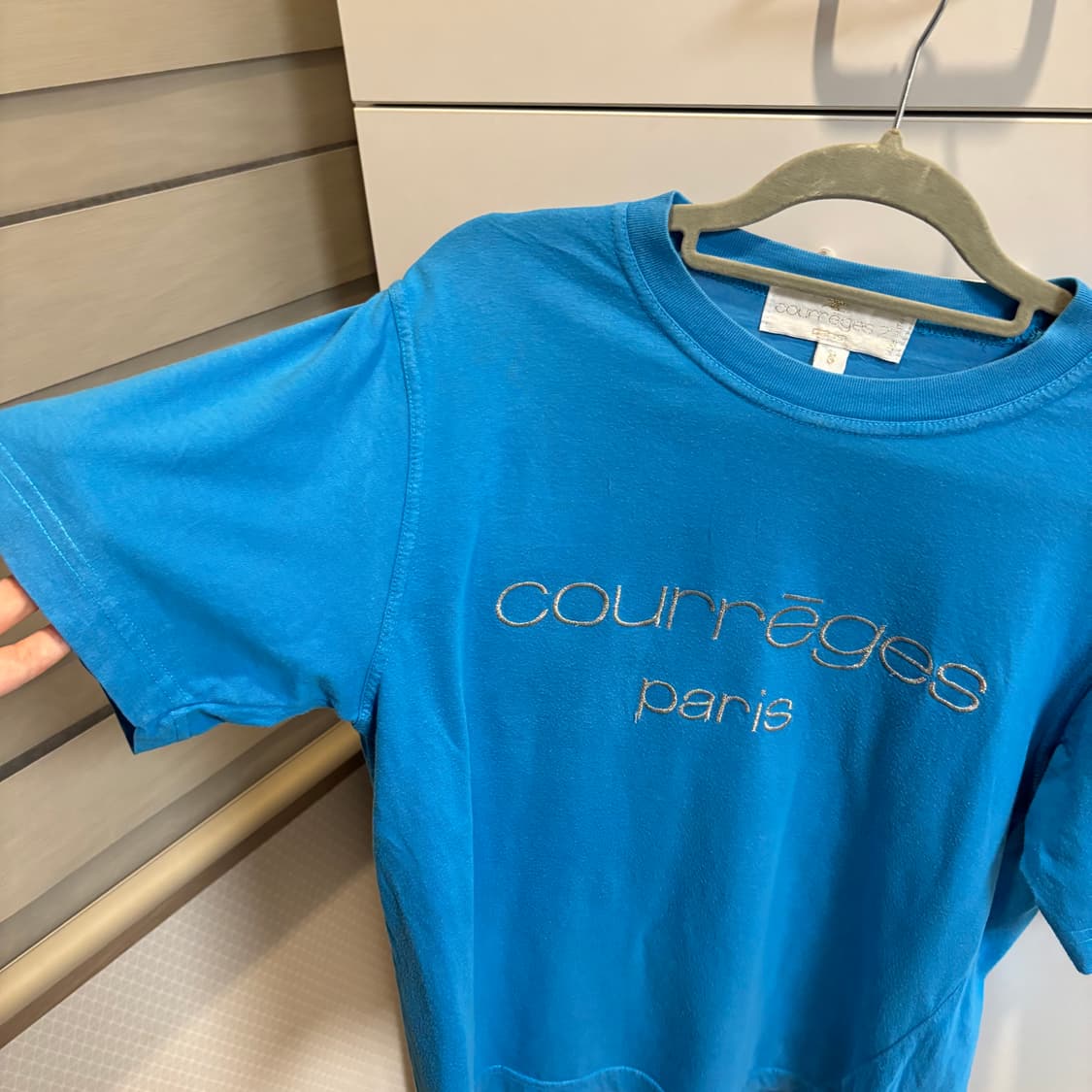 꾸레쥬(courreges) 빈티지 블루 티셔츠  상품이미지5