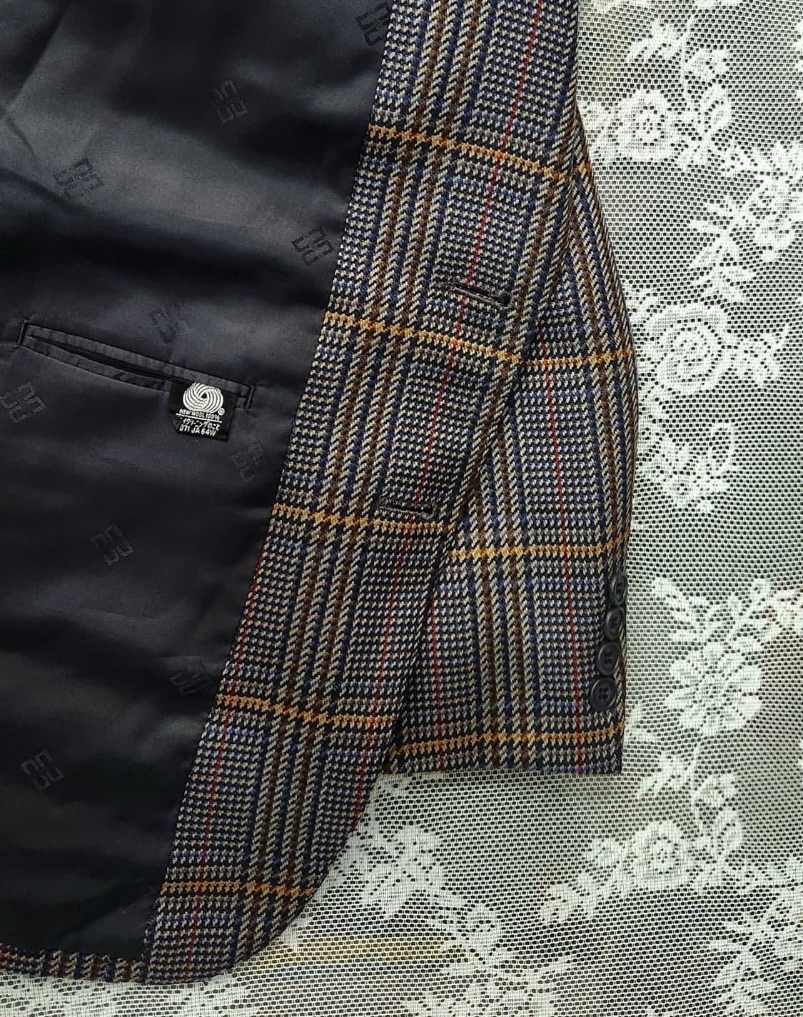 DAKS 닥스 제펜 유니섹스 체크 블레이저 상품이미지7