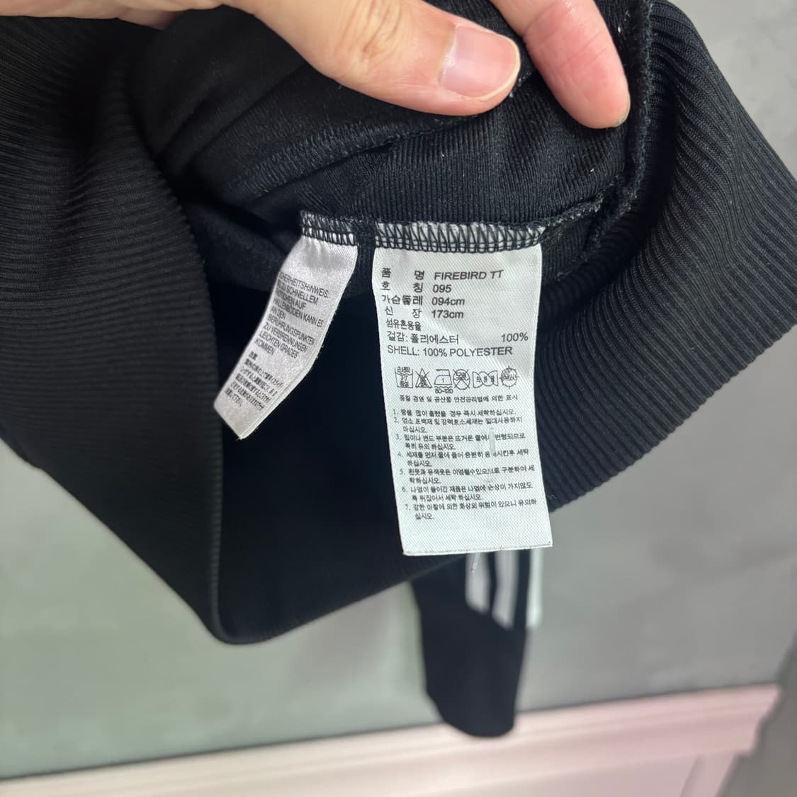 아디다스 파이어버드 백로고 져지 트랙탑 블랙 상품이미지3