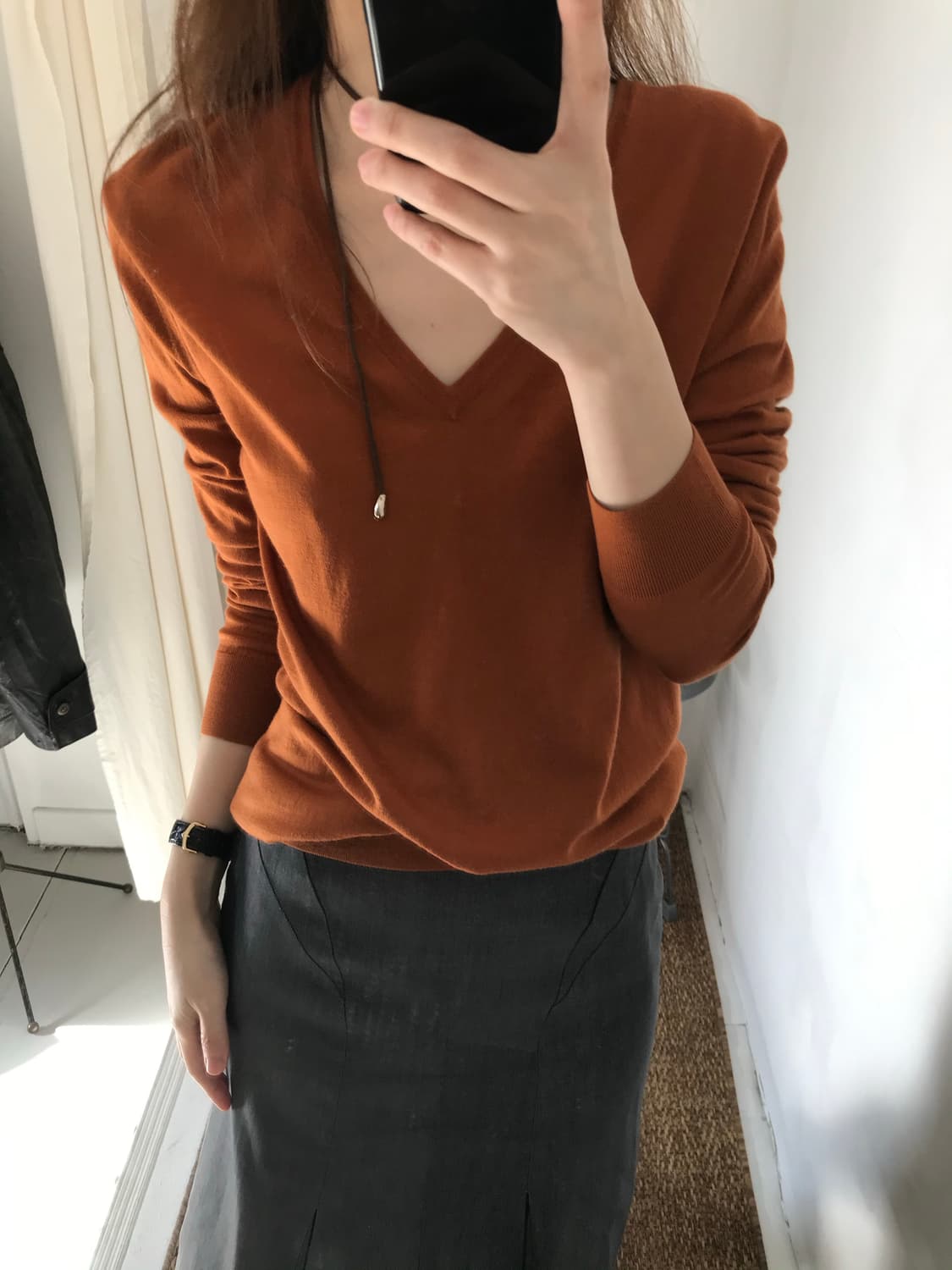 v-neck wool knit 상품이미지1