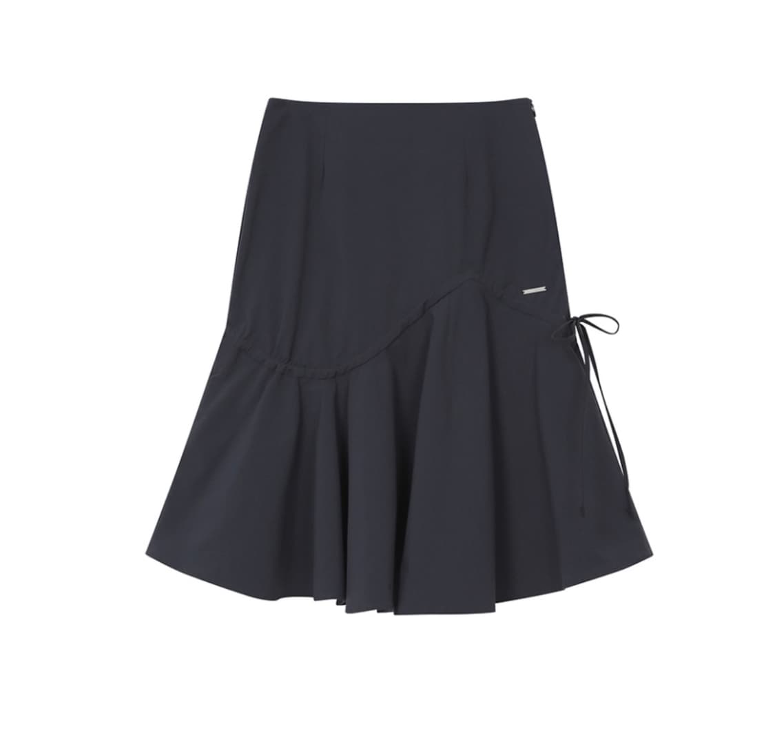 미세키서울 Shirring ruffle midi skirt CHARCOA 상품이미지2