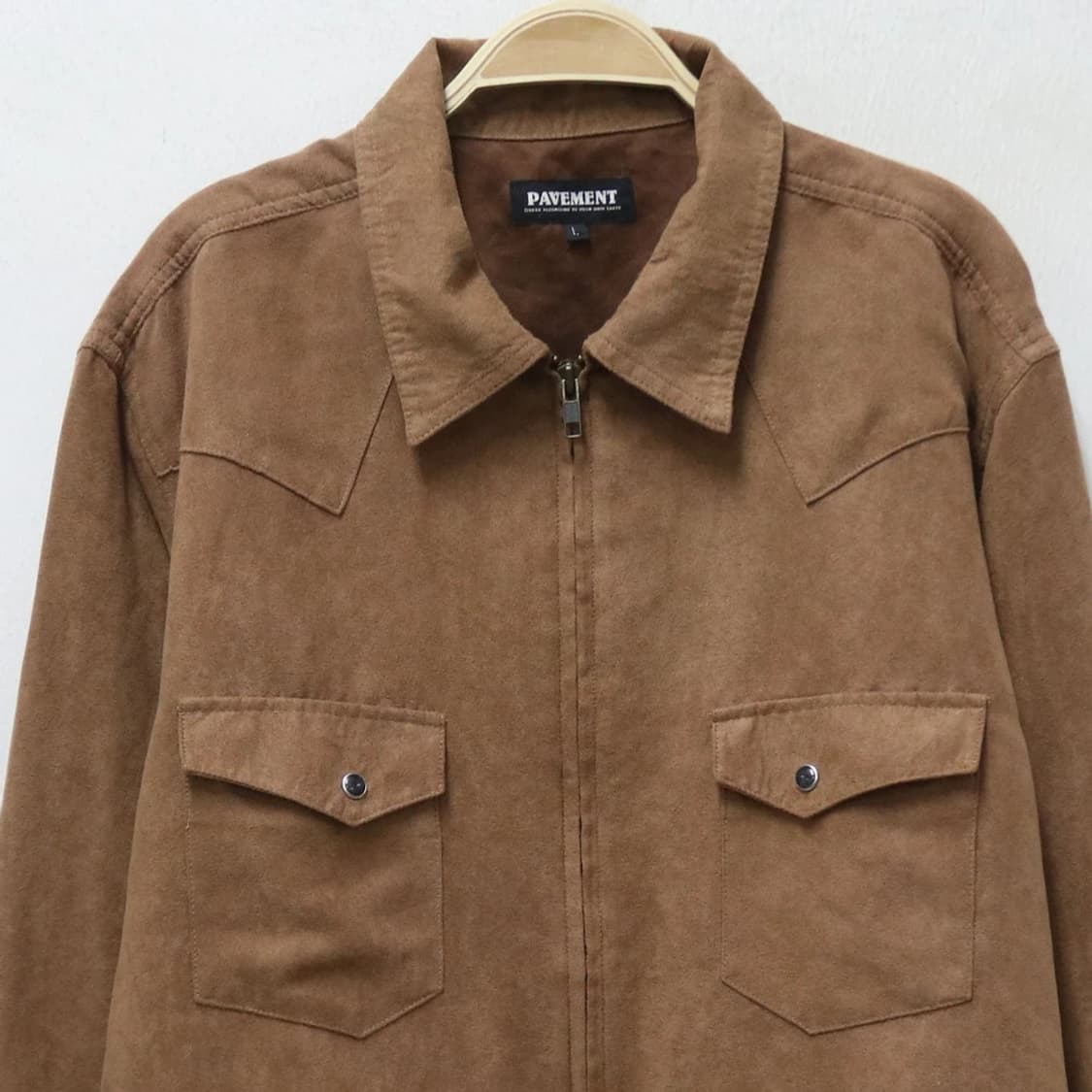 PAVEMENT 스웨이드 투포켓 집업 자켓 63425 상품이미지3