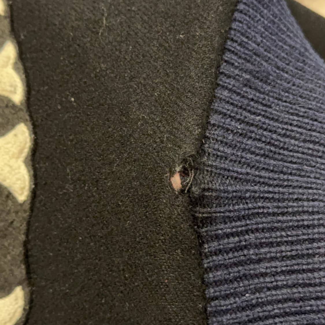 빈티지 울 레더 바시티 자켓 상품이미지8