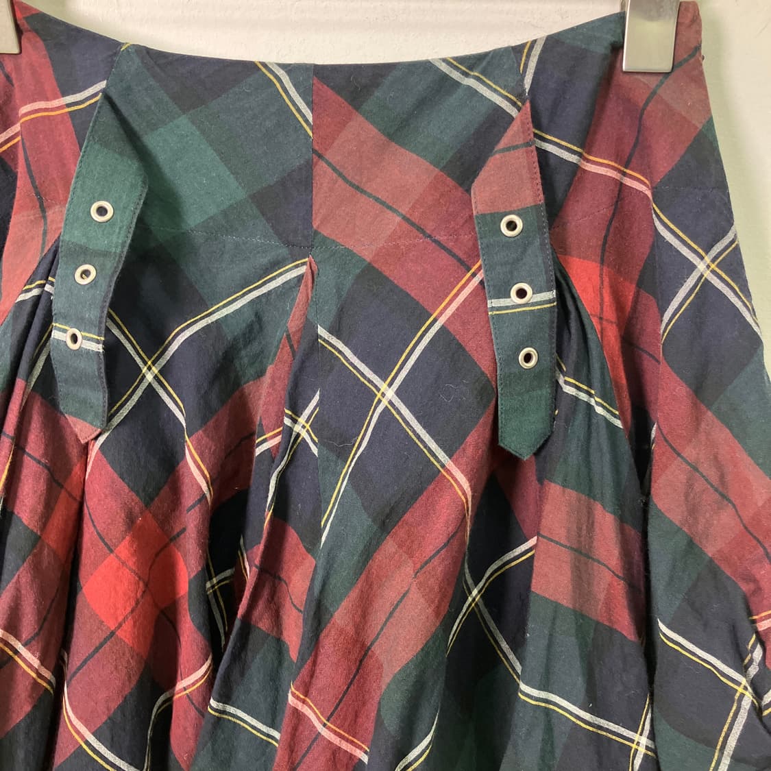 버버리 블루 라벨 체크 비대칭 미니 스커트 36 상품이미지4