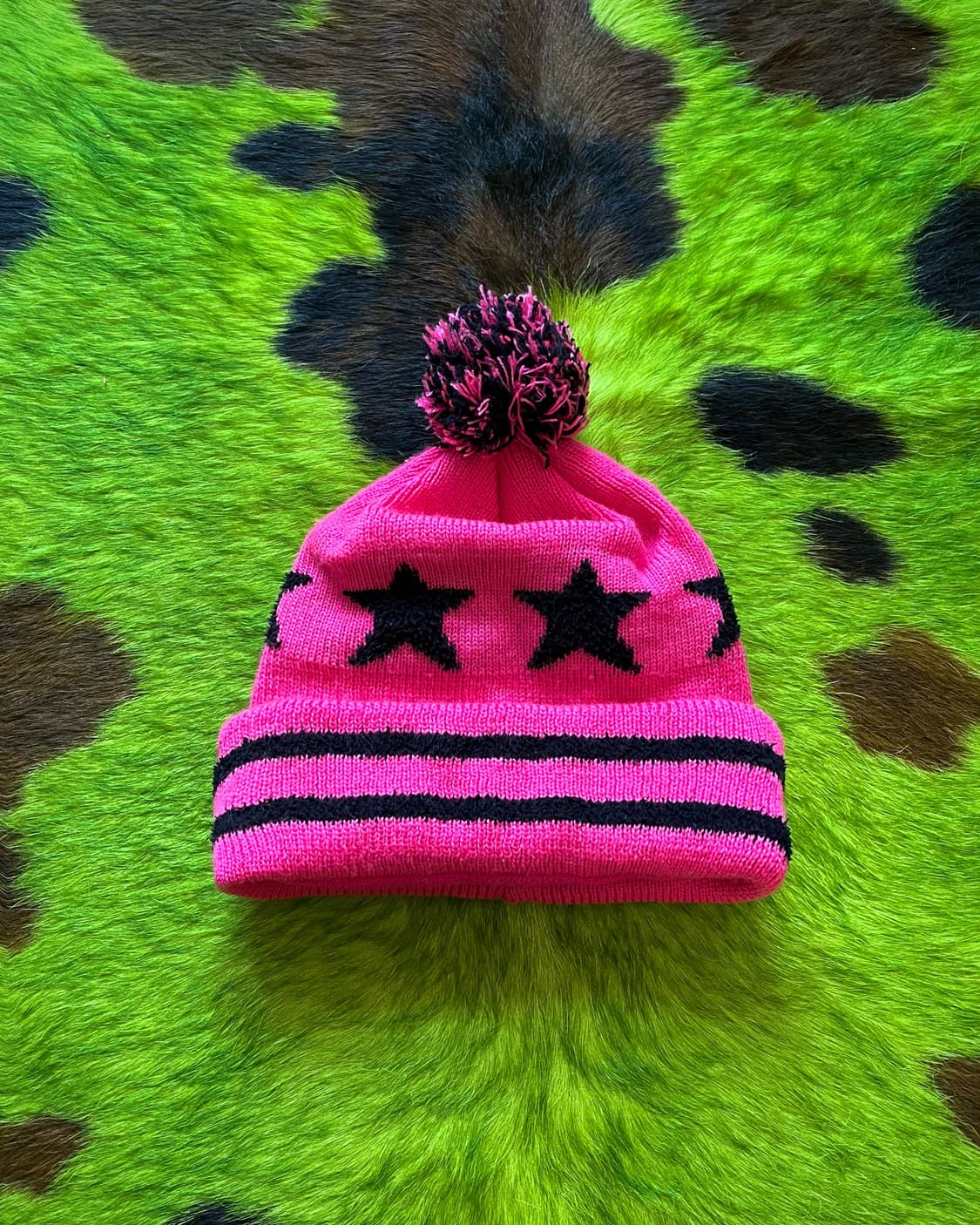 Jpn Vintage Star Pattern Bell Beanie 상품이미지3