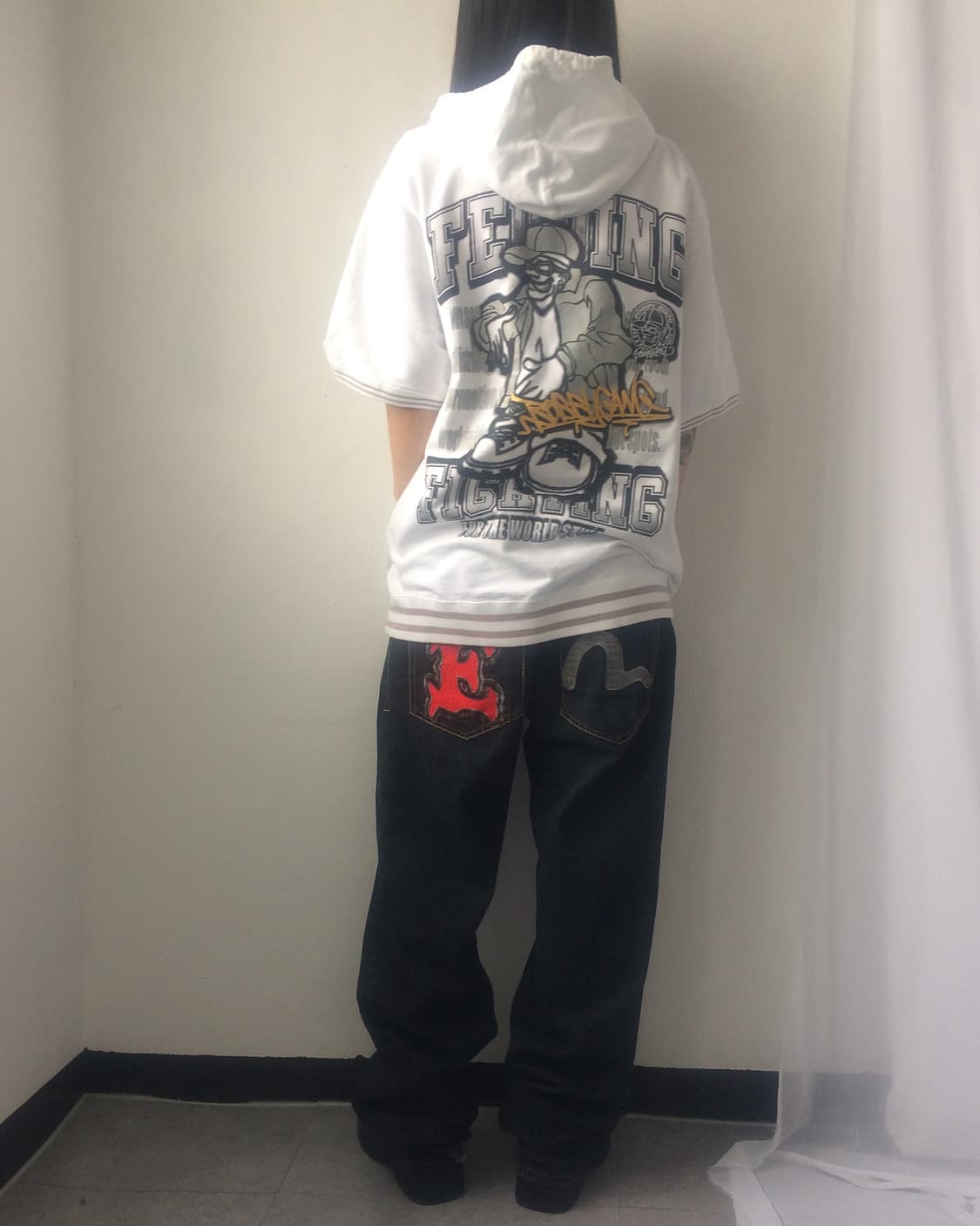 Old school printing hood zip up 상품이미지9