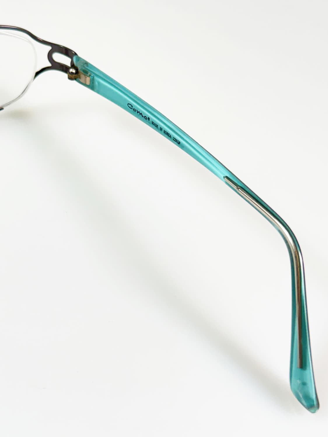 CAMO FASHION 건메탈 슬림 스퀘어 프레임 빈티지 안경 상품이미지6