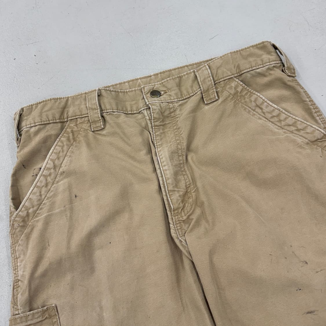 칼하트 OG 가죽패치 카펜터 와이드 페이딩 워크팬츠 상품이미지4