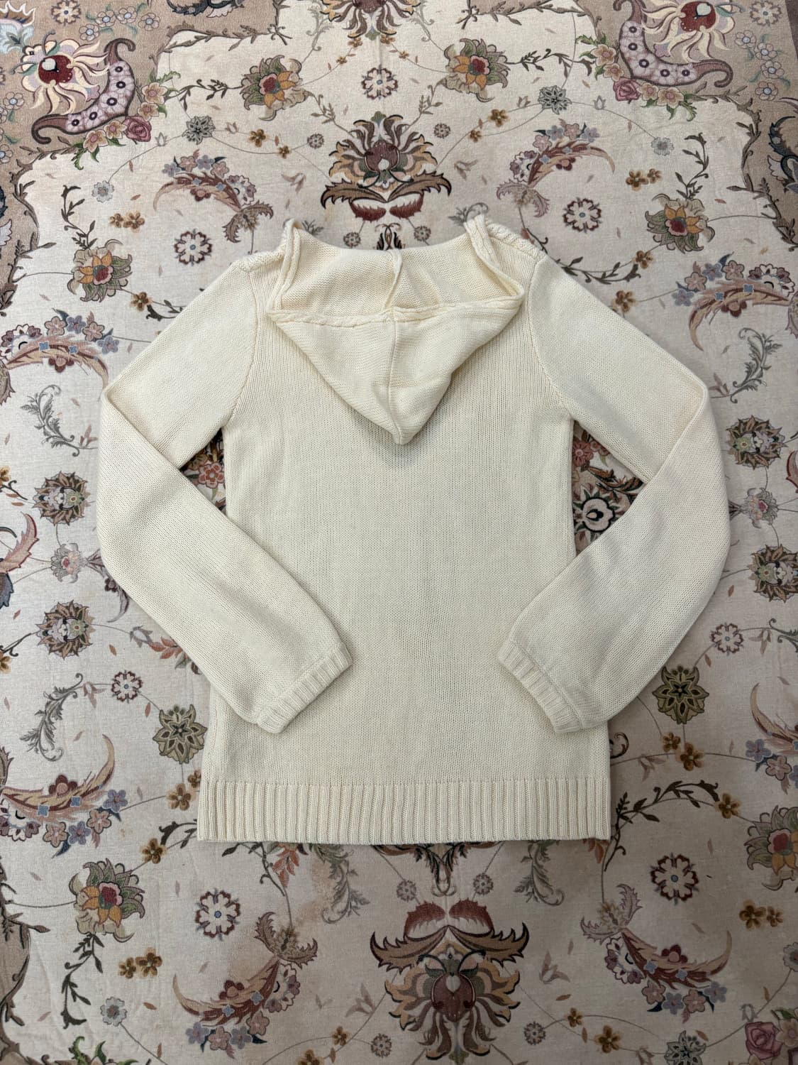 hushush 모리 케이블 니트후디 상품이미지2