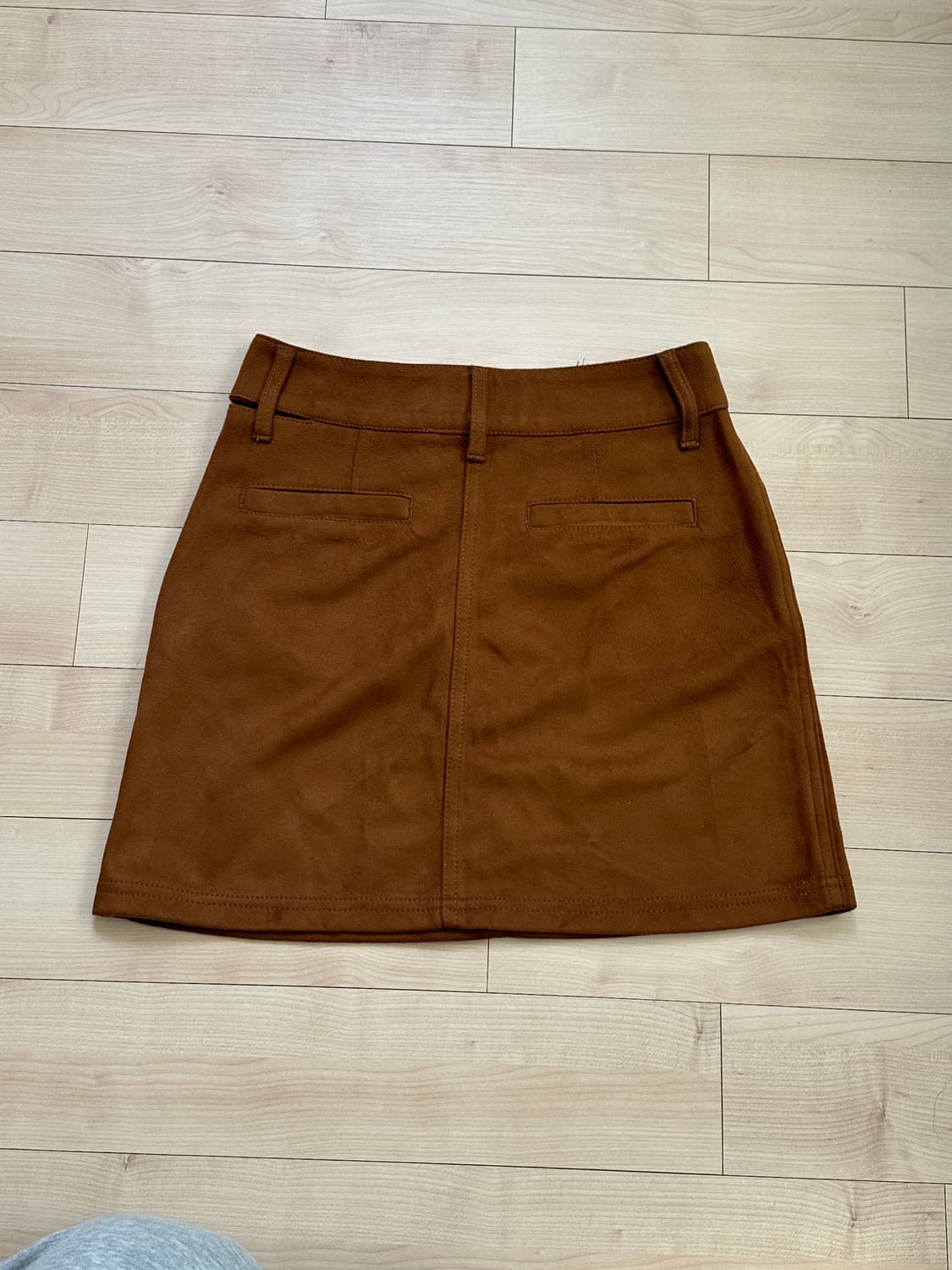 오아이오아이 oioi 브라운 스웨이드 미니스커트 S 상품이미지2