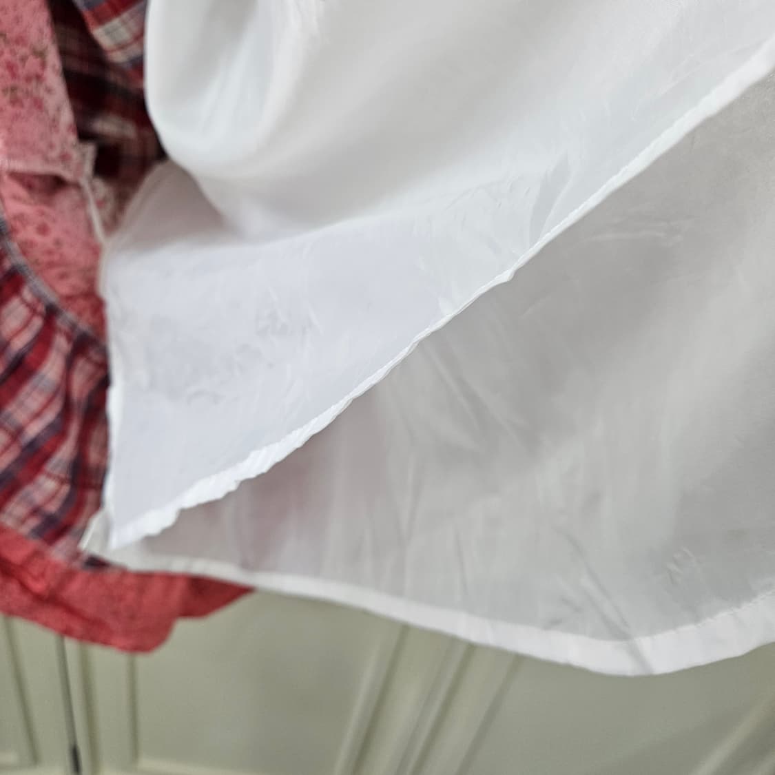 체크 패치 플라워 캉캉 롱원피스 상품이미지8