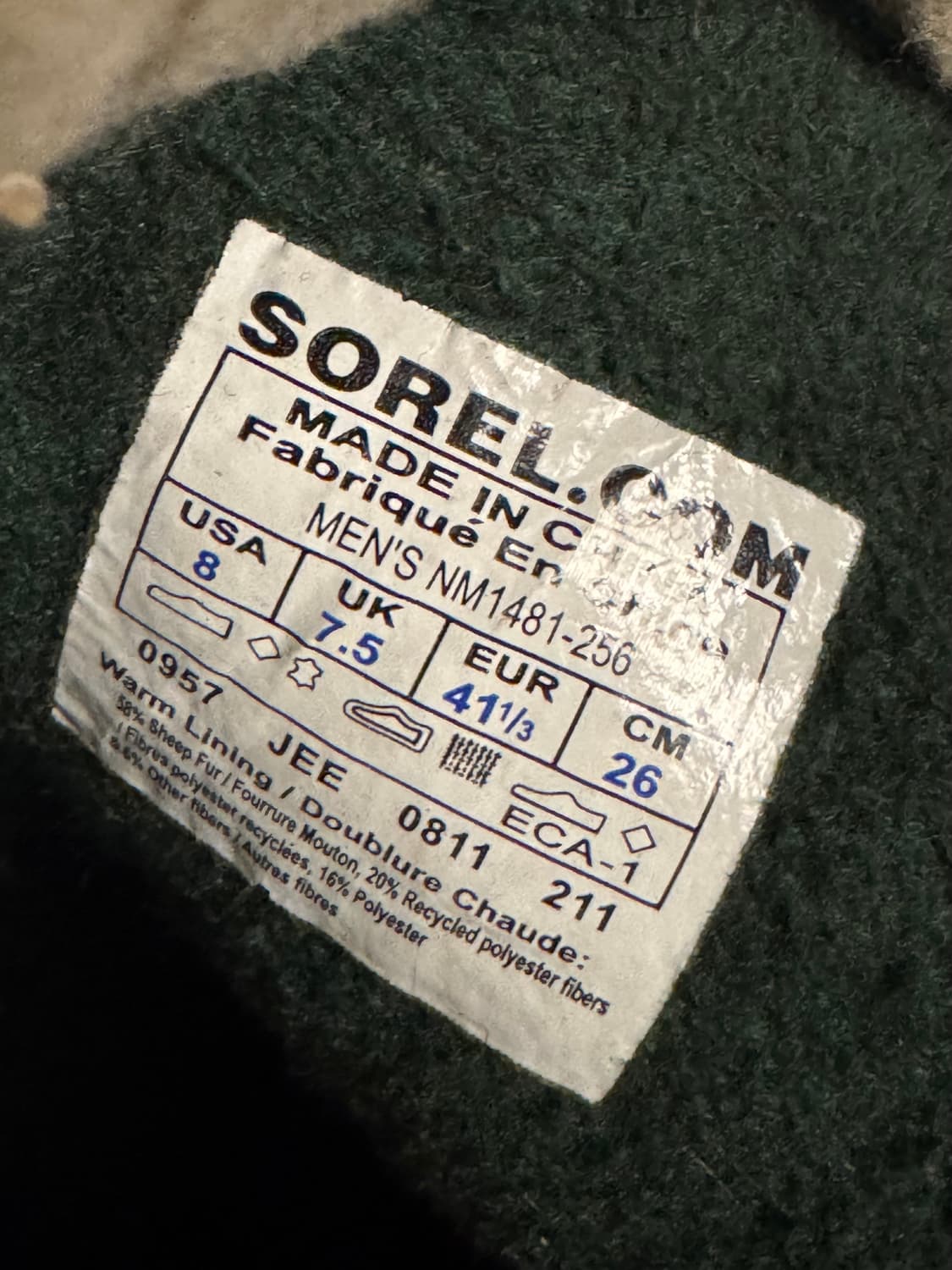 [260] 소렐 카리부 부츠 남성용 상품이미지8