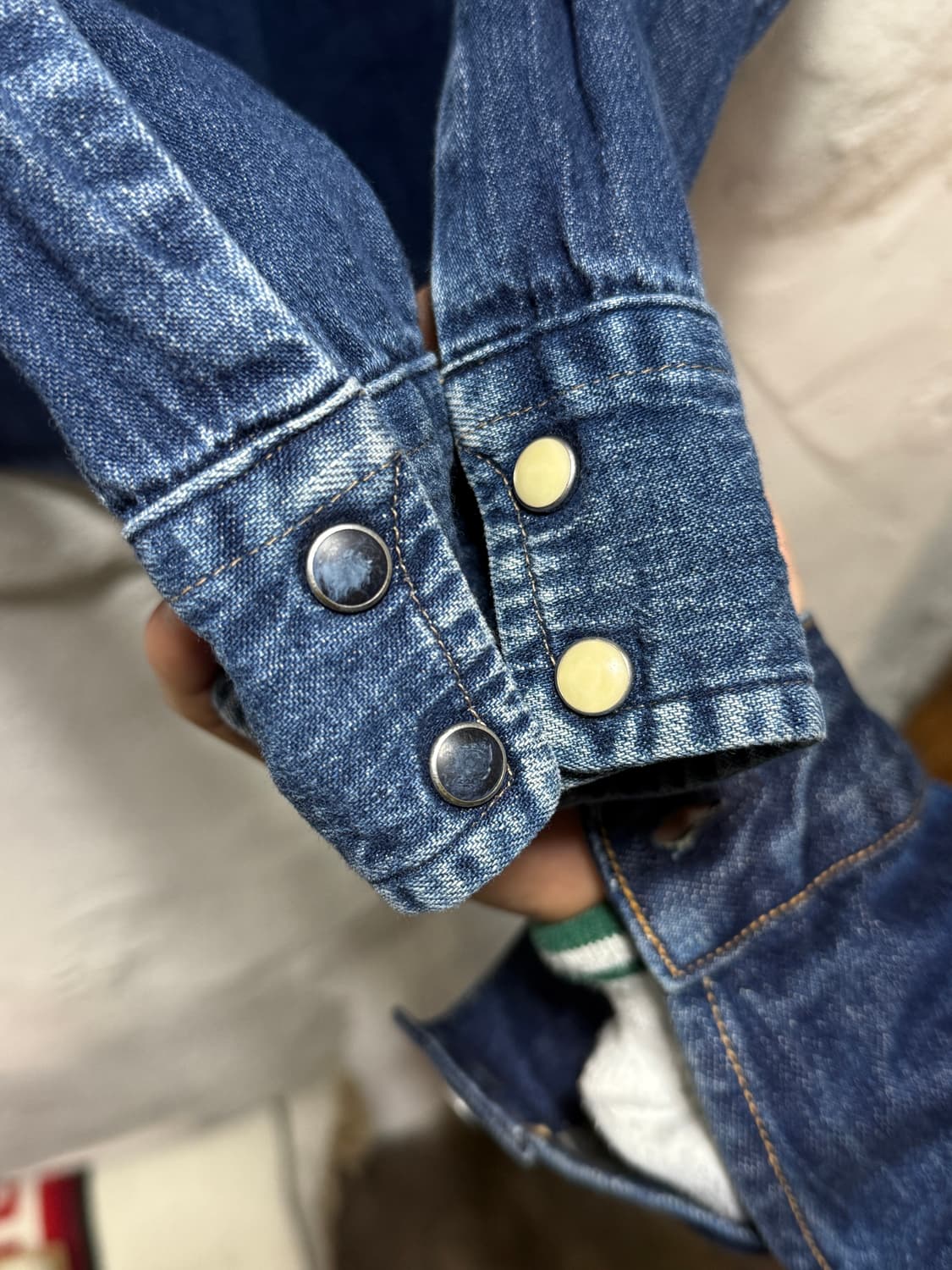 블루블루재팬 BlueBlue Japan 데님 웨스턴 셔츠 상품이미지5