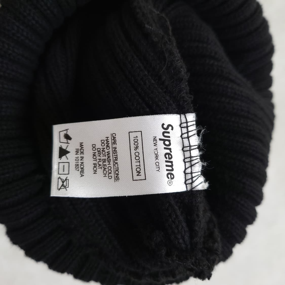 슈프림 오버다이드 비니 블랙 상품이미지2